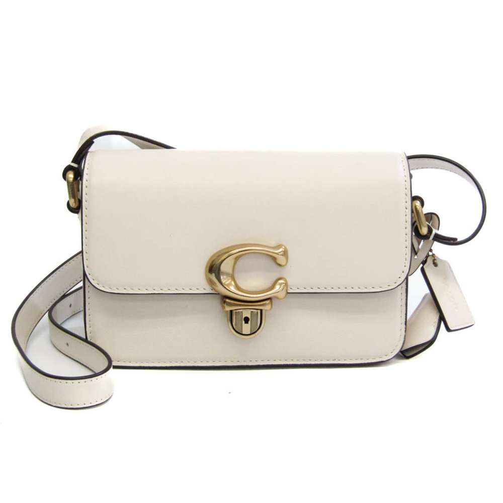 Coach Studio C7936 Women's Leather Shoulder Bag White